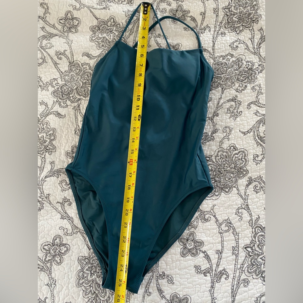 Girlfriend Collective swimsuit one piece dark blue teal small - Picture 12 of 12